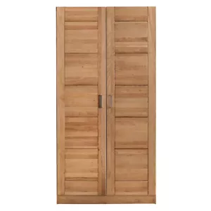 Kleiderschrank Kernbuche Türen Holz Kernbuche-massiv Natur geölt 2-türig Tollo - Bild 1 von 3