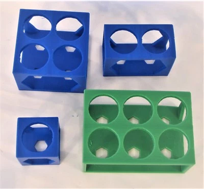 Suporte de rack de plástico para 50 ml 30 mm tubo de ensaio jumbo tubos centrífuga banco de laboratório - Imagem 1 de 3