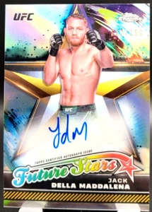 2024 Topps Chrome UFC Future Stars Refractor /150 Jack Della Maddalena Auto - Picture 1 of 2