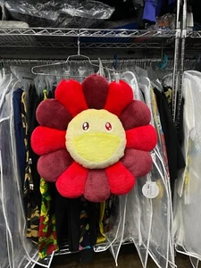 Takashi Murakami Flower Plush 60CM Red/Burgundy/Light Yellow - Picture 1 of 2