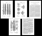 1893 Gatling Machine Gun Patent Drawing+Design, Us Army, Art Print,M1893 Gun