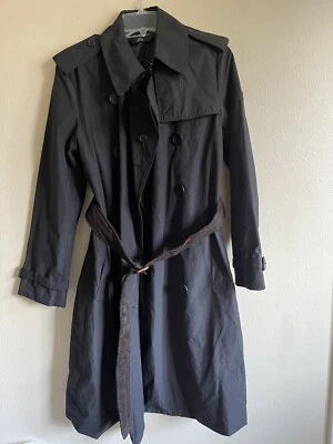 Gabardina ligera negra Norma Kamali de segunda mano para mujer talla M Foto 1 de 4