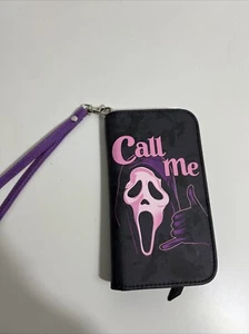 Scream Ghost Face Call Me Tech Geldbörse lila abnehmbare Kalbsleder lange Kalbsleder - Bild 1 von 3