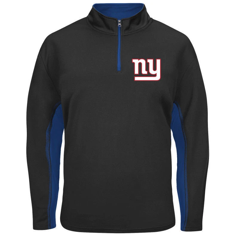 NFL Jacke New York Giants NY Defending Zone 1/4 Zip Fleece Football Synthetic
