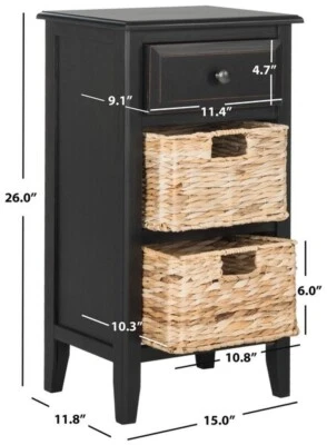 Mesa lateral Safavieh Everly gaveta, preço reduzido 2172721612 AMH5743A - Imagem 1 de 4