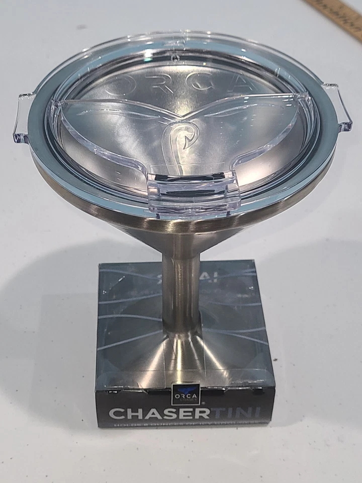 ORCA Coolers Martini 8oz Stainless Drink Chasertini Like Yeti Pair 2 Wine Glasse