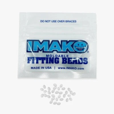 Imako Thermal Bonding Fitting Beads - Use for Any Fake Teeth - Made in USA