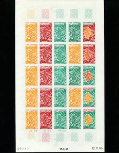 Somali Coast 1966 FLORA Poinciana Tree Trial Color Proof Sheet of 25 TYPE 6 - Picture 1 of 1
