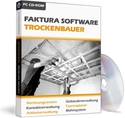 Faktura Trockenbauer Software Programm,Rechnungsprogramm für Handwerker und Bau - Bild 1 von 4