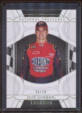 #06/10 2022 National Treasures Racing Jeff Gordon Base Gold Holo #64 Legends