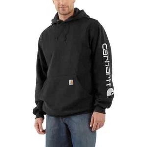 Carhartt Men's Midweight Hooded Logo Sweatshirt Pullover Hoodie - Large TALL LT - Picture 1 of 2