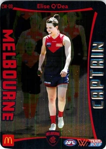 2019 Melbourne Demons AFLW TeamCoach Captain Card - Elise O'Dea - Picture 1 of 3