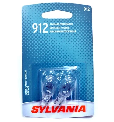 Sylvania Basic 912 12.8W Two Bulbs High Mount Stop Light 3rd Brake Replace EO - Image 1 of 4