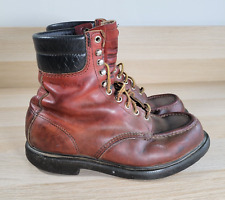 Vintage RED WING 404 Leather Moc Toe Work Boots Mens Size 8.5 H Extra Wide USA