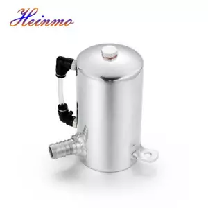 0.5L Aluminum Car Engine Oil Catch Tank Durable Breather Reservoir Can 19mm 3/4" - Picture 1 of 6