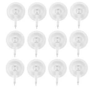 Suction Cup Hooks Pack Of 12 Locking System Extra Strong Vacuum Suction Power Id - Picture 1 of 7