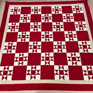 Handarbeit Urlaub Starlight Baumwolle Patchwork Queen Size Quilt Top/Topper 86x86" - Bild 1 von 4