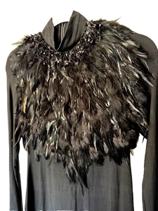 Vestido de plumas para mujer - Talla M precioso, brujo y raro! - Imagen 1 de 6