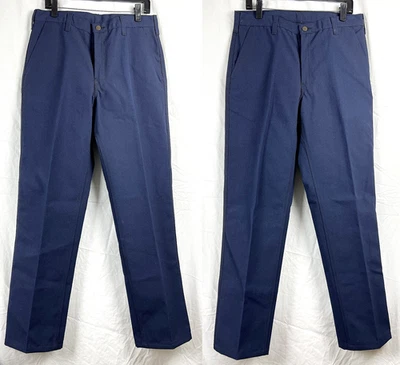NWT Lot 2 Pair: WorkRiteFR Men's Heritage Classic Firefighter Pant FP52 Navy 34 - Image 1 of 4