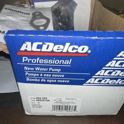 Bomba de agua refrigerante motor profesional para Chevy Camaro 69-76 ACDelco 252-592 Foto 1 de 3