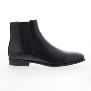 Aquatalia Adrian Waterproof M000901 Mens Black Leather Slip On Chelsea Boots - Picture 1 of 8
