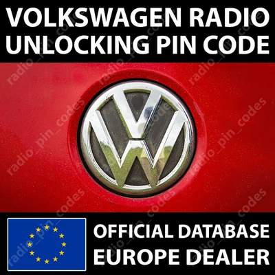 VW VOLKSWAGEN RADIO PIN CODE DECODE VWZ1Z2 VWZ1Z3 VWZ2Z2 VWZAZ2 VWZ1Z7 VWZ6Z7 - Immagine 1 di 4