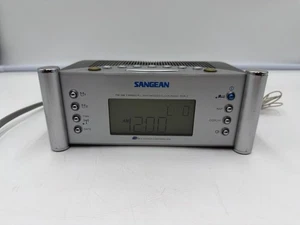 Sangean FM AM 2 bands PLL Synthesized Clock Radio RCR-2 Atomic Clock Tested - Picture 1 of 7