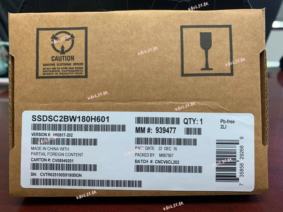 INTEL 535 Series 180GB SSDSC2BW180H601 2.5'' SATA 6Gb/s SSD FACTORY SEALED - Image 1 of 4