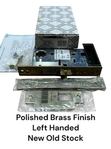Baldwin 6318.030.L MORTISE interior Lock Passage Polished Brass Finish LH NOS - Picture 1 of 6