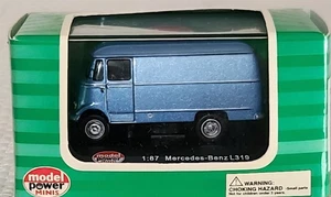 1963 Mercedes-Benz L319 Blue Van 1:87 HO Diecast Free Shipping! - Picture 1 of 2