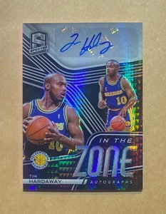 2020-21 Panini Spectra Tim Hardaway In The Zone ASIA Silver Prizm Auto #04/10 - Foto 1 di 2