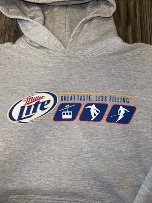 Miller Lite Skiing And Snowboarding Hoodie Men’s Size Large - Image 1 of 4