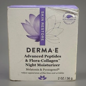 DERMA E Advanced Peptides & Flora-Collagen Night Moisturizer NEU!! - 56g / 2 oz - Bild 1 von 4