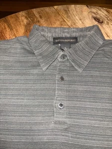 Banana Republic Mens Polo Shirt Extra Large Collared Striped Short Sleeve Cotton - Picture 1 of 5