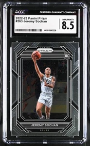 2022-23 Panini Prizm Jeremy Sochan #263 Basketball CGC 8.5 - Picture 1 of 2