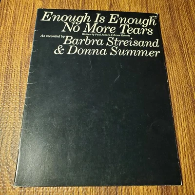 Enough Is Enough No More Tears Sheet Music as recorded by Streisand & Summer - Image 1 of 4