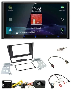 JVC USB Bluetooth 2DIN DAB Lenkrad Autoradio für BMW 3er E92 E93 E90 E91 ohne PD - Bild 1 von 4