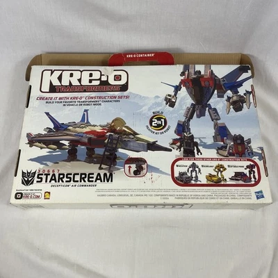 Transformers Kre-O Starscream 30667 Build Fighter Jet or Robot Hasbro Incomplete - Image 1 of 4