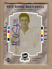 2005-06 UPPER DECK THE CUP ALEXANDER STEEN RC AUTO PRINTING PLATE 1/1!!