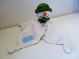 Navidad El muñeco de nieve Raymond Briggs manta en blanco edredón juguete suave - Imagen 1 de 2