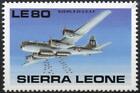 WWII USAF Boeing B-29 Superfortress Heavy Bomber Aircraft Stamp (Sierra Leone)