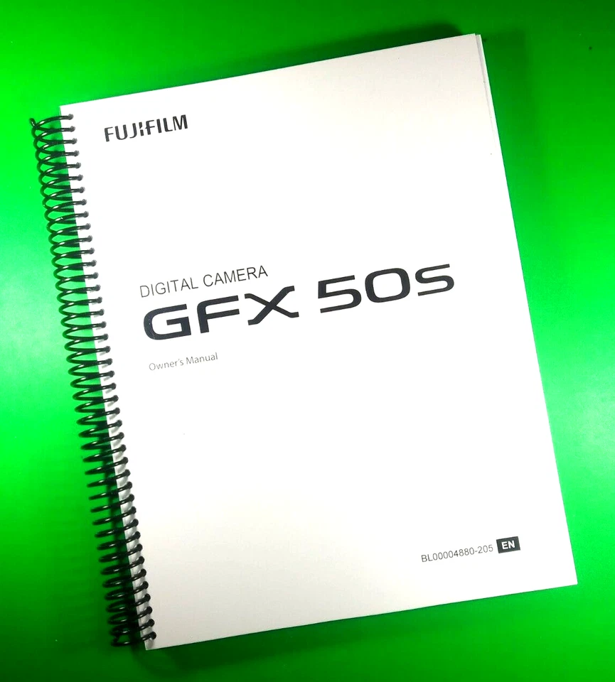 Manual del propietario para cámara Fujifilm GFX 50S 268 páginas ¡con cubiertas transparentes! Foto 1 de 1