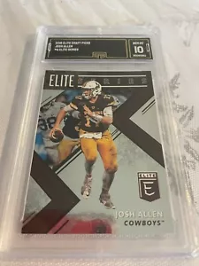 JOSH ALLEN BILLS 2018 ELITE DRAFT PICKS ELITE SERIES # 4 RC GRADED 10 L@@@K - Picture 1 of 2