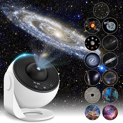 Mexllex LED Sternenhimmel Projektor Lampe Schlafzimmer 12 Planeten Discs Kinder  - Bild 1 von 4