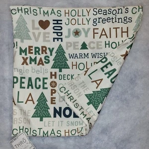 Home Decor Pillow Covers Ivory Green Holiday Trees 20x20 Double Sided NWT - Picture 1 of 1