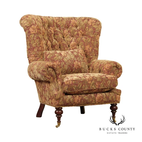 E.J. Victor Tufted 'Kensington' Wing Chair Cover