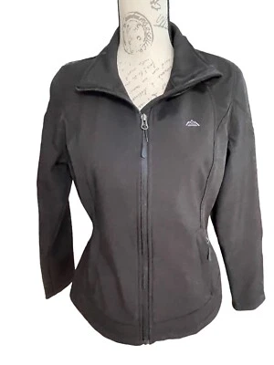 Snozu Performance Women's Solid Logo Full Zip Soft Shell Jacket Black Ski Small - Image 1 of 4