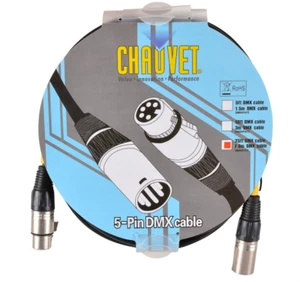 NEW Chauvet Lighting LED Lighting (DMX5P25FT) Cable DMX CABLE, 5 PIN, MALE / FEM - Picture 1 of 1