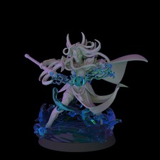 Luelith, Elven Mage, Fantasy Cult Miniatures, Sorceress, High Elves Dark Elf