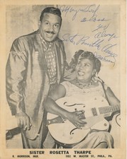 Sister Rosetta THARPE: Signed Photograph with Her Husband (GUITAR)